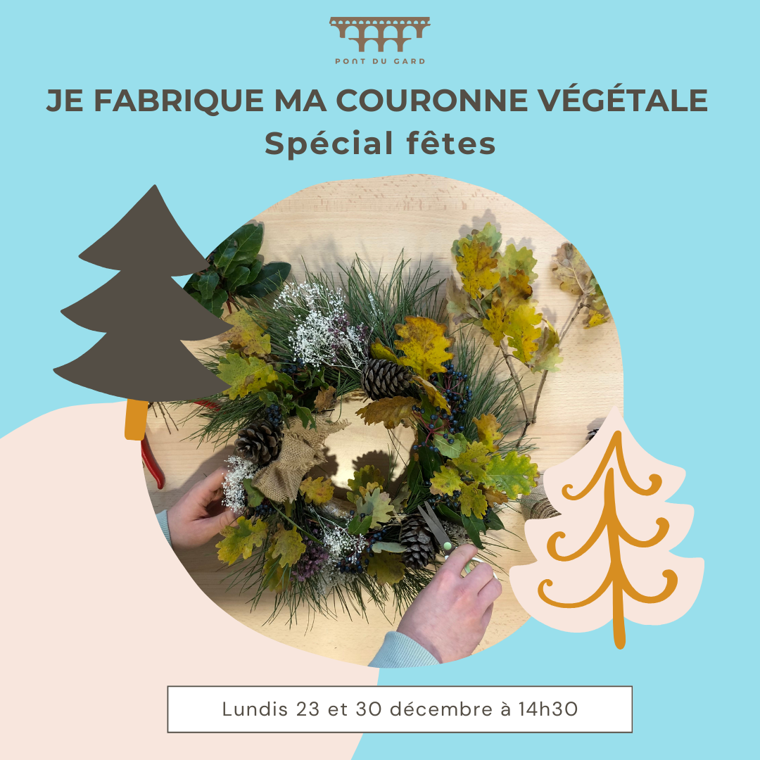 couronne de tête végétale