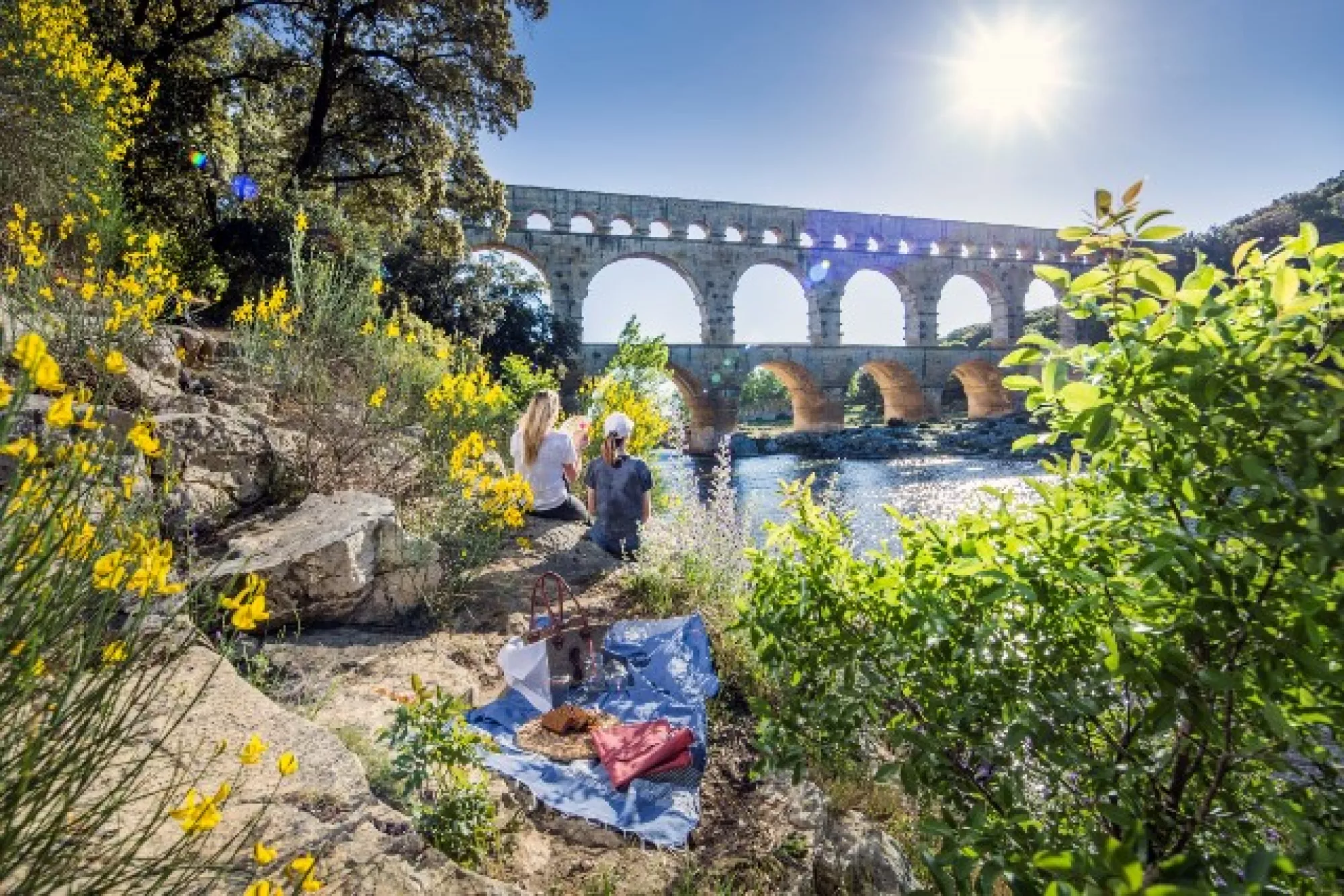 Paysage autour du Pont du Gard