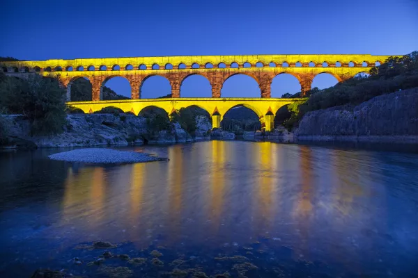 son et lumière au pont du Gard